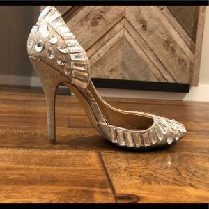 Steve Madden Galactik Crystal Studded Print Pump